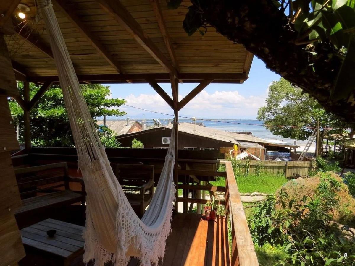 Casa Estilosa e Rústica com Vista para o Pôr do Sol da Ilha do Mel! Exterior foto